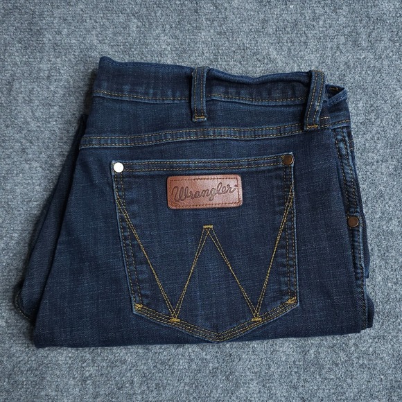 Wrangler Other - Wrangler Retro Slim Bootcut Jeans Mens 36x34 Blue Casual Workwear Cowboy